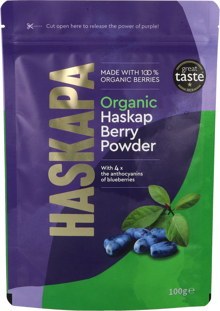 Haskapa - Biologisch Superfood Bessenpoeder - Gevriesdroogd Haskappoeder - Vegan en Glutenvrij - 100g
