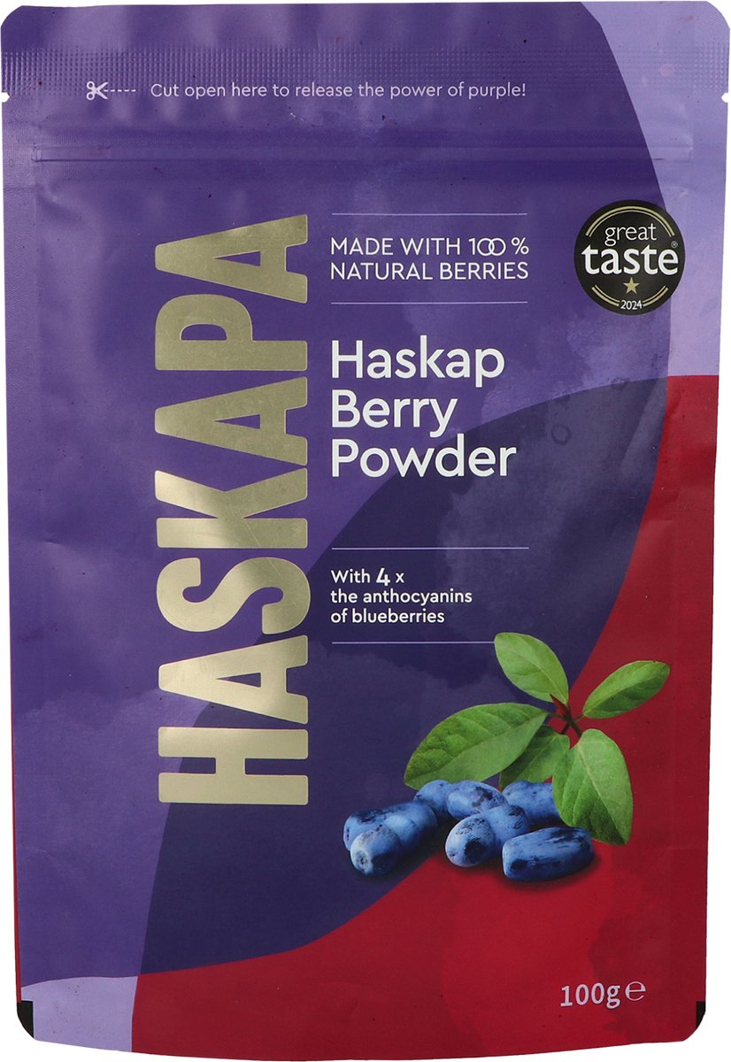 Haskapa - Superfood Bessenpoeder - Gevriesdroogd Haskappoeder - Vegan en Glutenvrij - 100g
