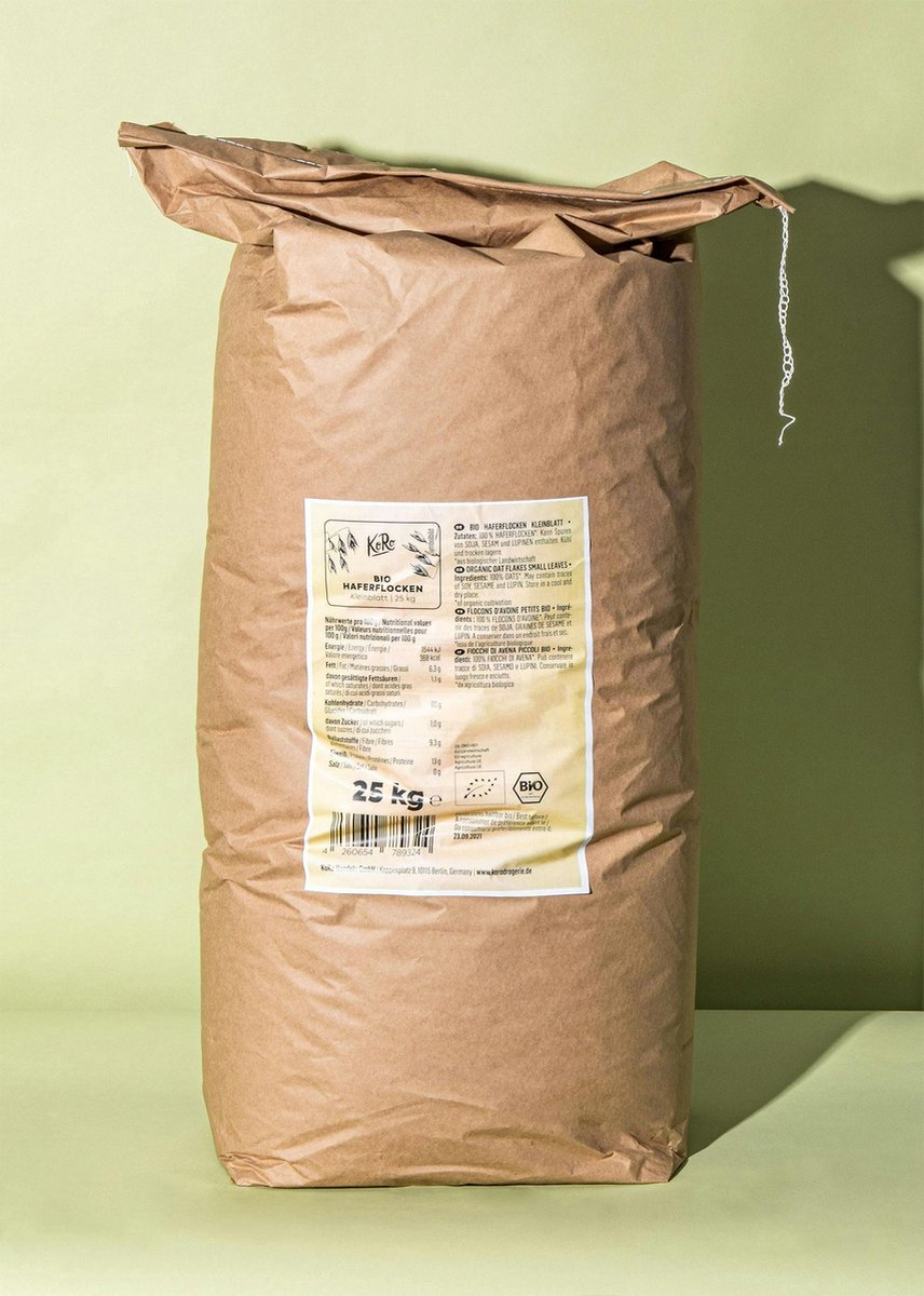 KoRo | Bio havervlokken fijn 25 kg