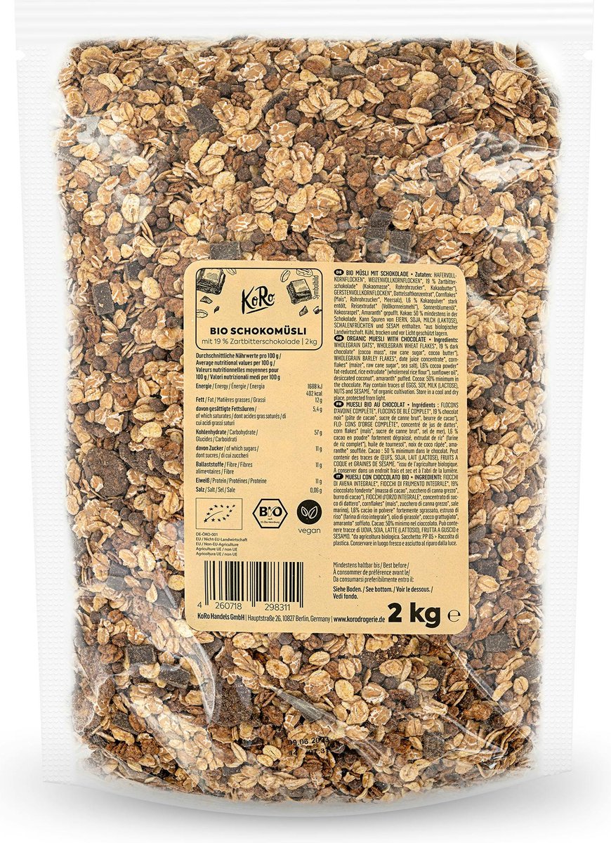 KoRo | Bio vegan chocolademuesli 2 kg
