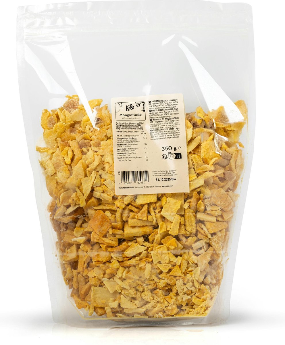 KoRo | Gevriesdroogde mangostukjes 350 g