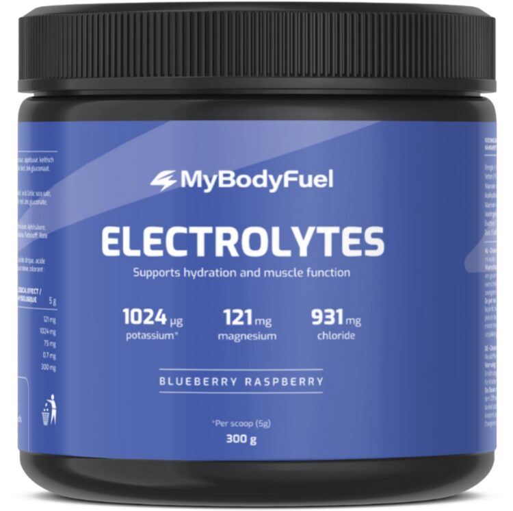 MyBodyFuel - Elektrolyten Poeder - Electrolytes - Hydratatie Mix - Blueberry Raspberry - 300 g