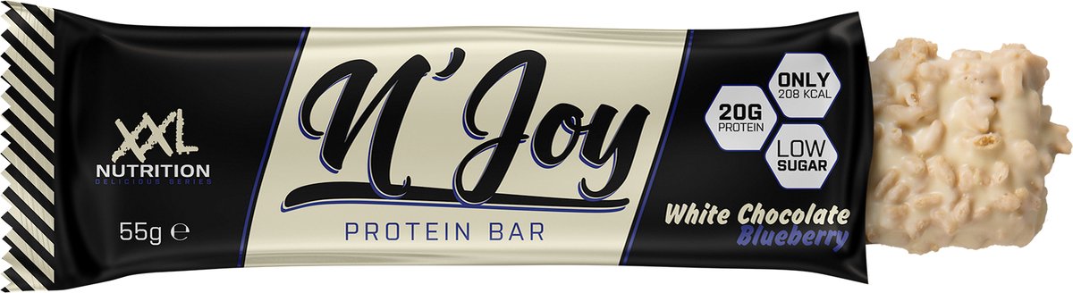 N'Joy Protein Bar - 1 reep - White Chocolate Blueberry