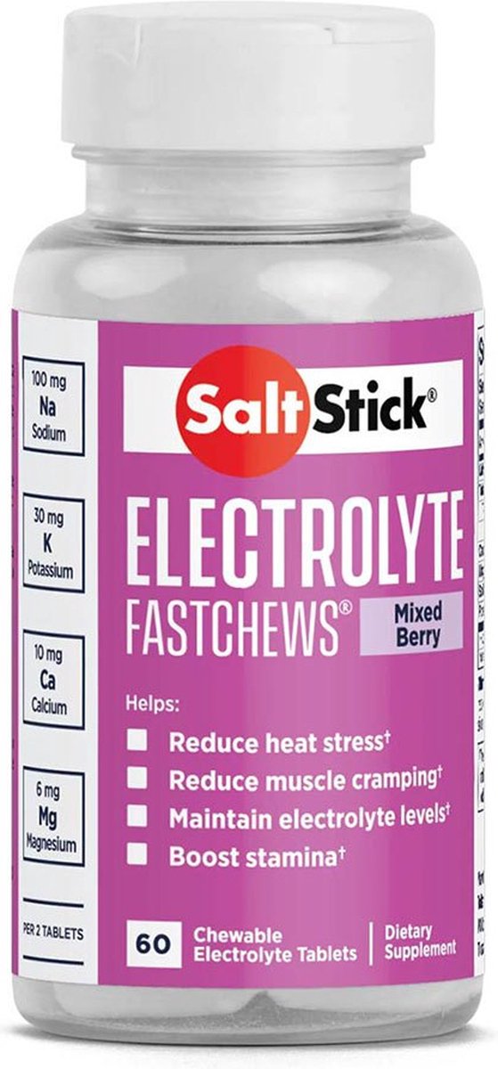 Saltstick Fastchews - Electrolyte - Mixed Berry - 60 stuks
