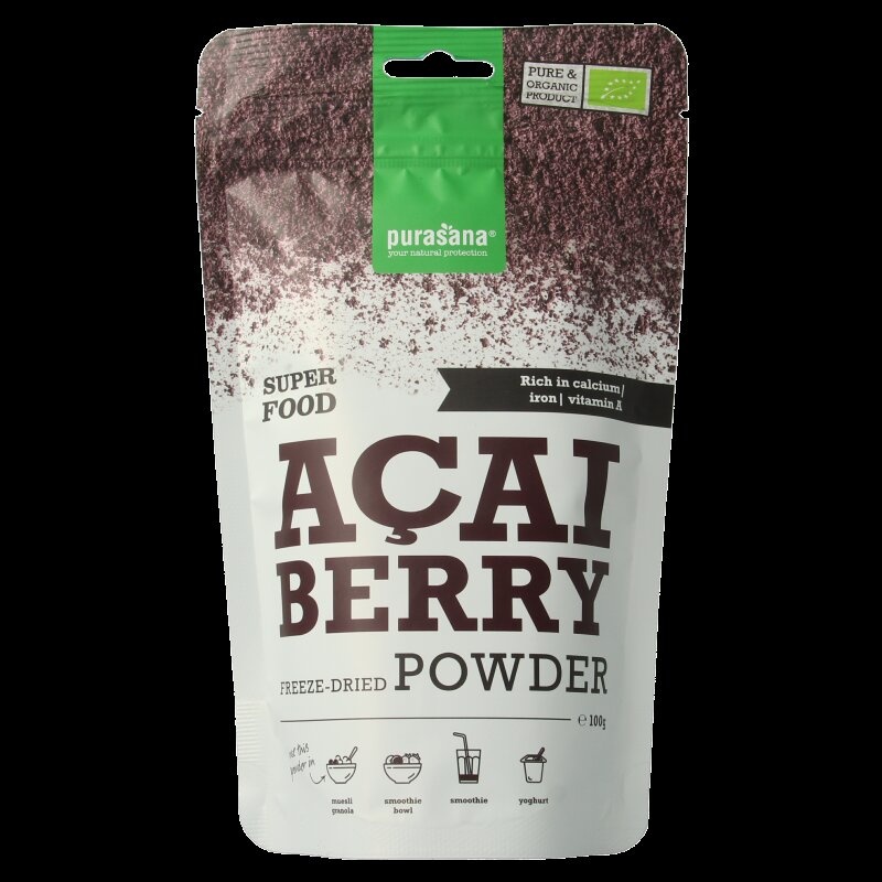 Acai bessen poeder vegan bio 100 Gram