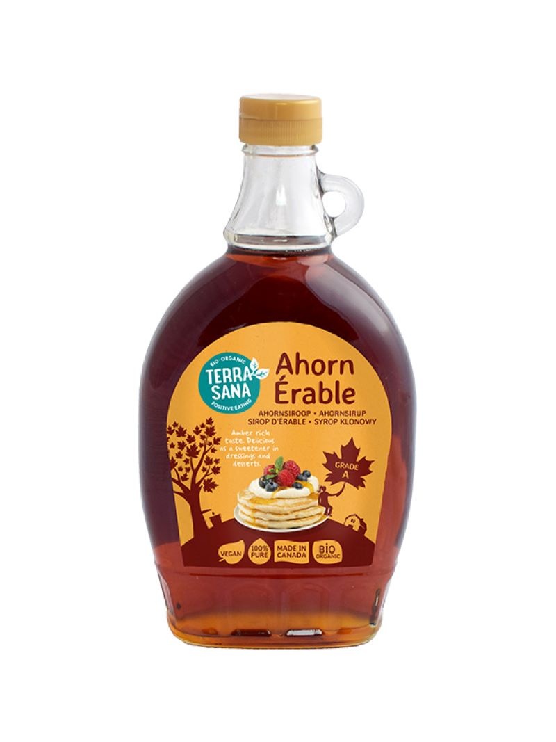 Ahornsiroop graad A (glas) bio 500 Milliliter