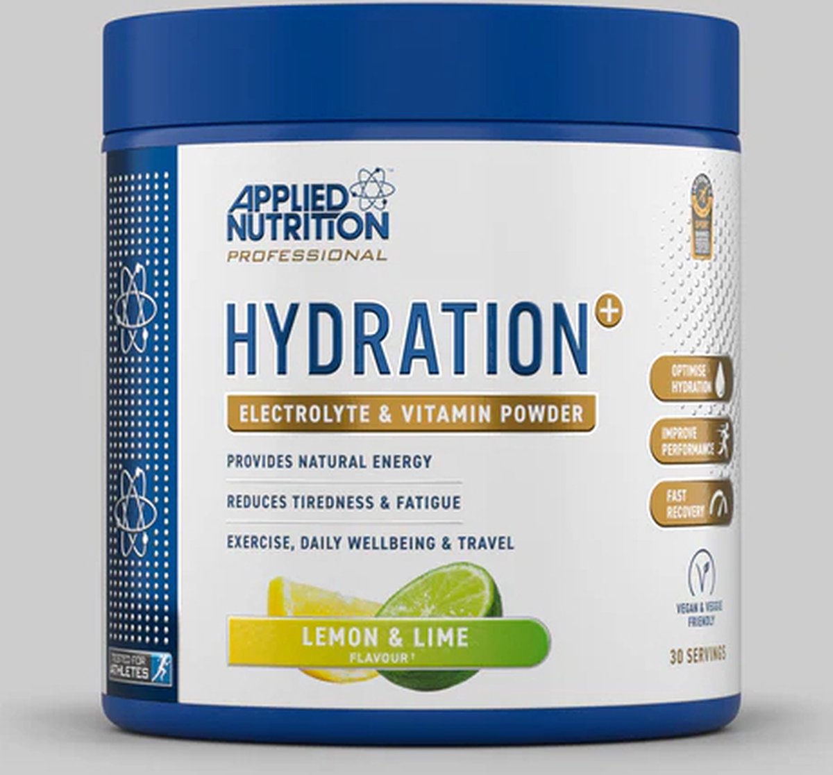 Applied Nutrition - Hydration+ - Complete Electrolyte & Vitamin Powder - Lemon Lime - Hydratatie - Elektrolyten - Electrolytes - Hydration - Magnesium