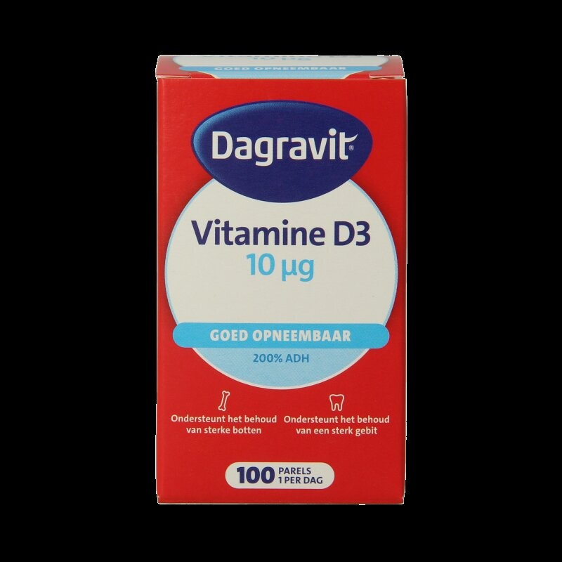 Dagravit Vitamine D pearls 400IU 100 Stuks