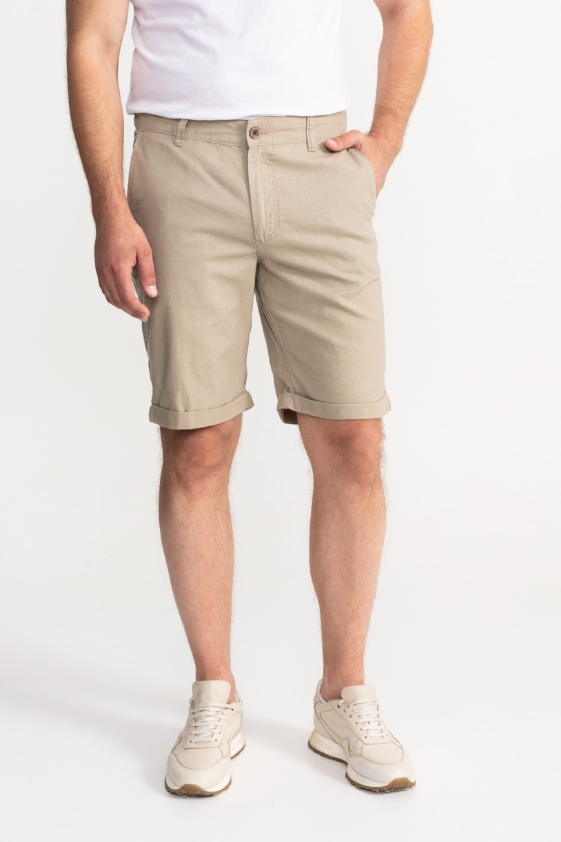 De IONESCU mannen vegan Shorts Carpatica Beige