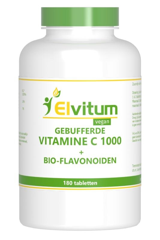 Gebufferde vitamine C 1000mg 180 Tabletten