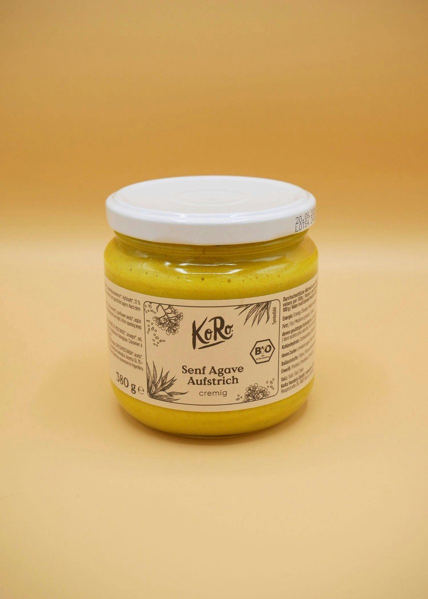 KoRo | Bio agave-mosterdspread 12 x 380 g