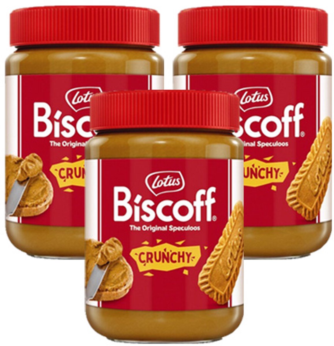 Lotus - Biscoff Speculoospasta Crunchy - 3x 700g