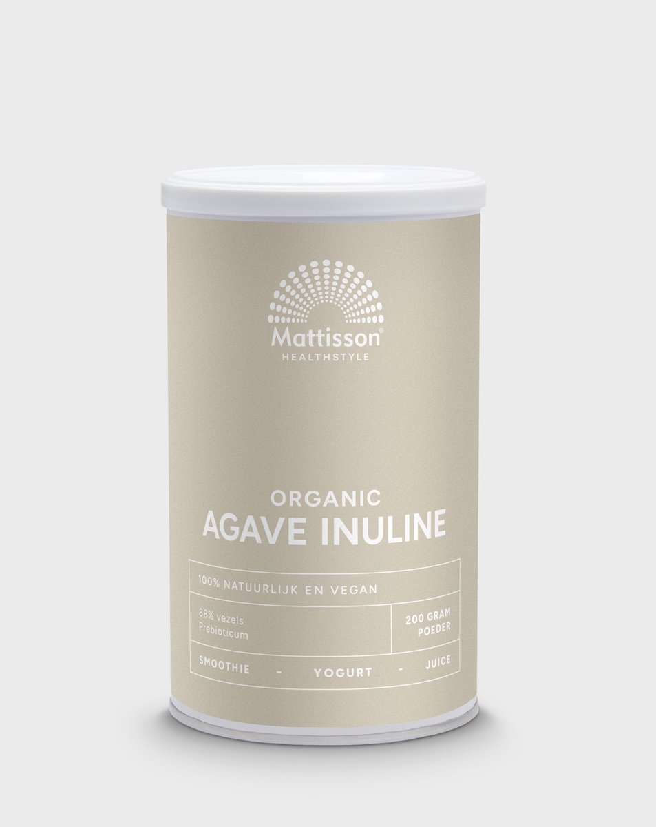 Mattisson - Biologische Agave Inuline - Vegan Voedingssupplement - Prebiotica - 200 Gram