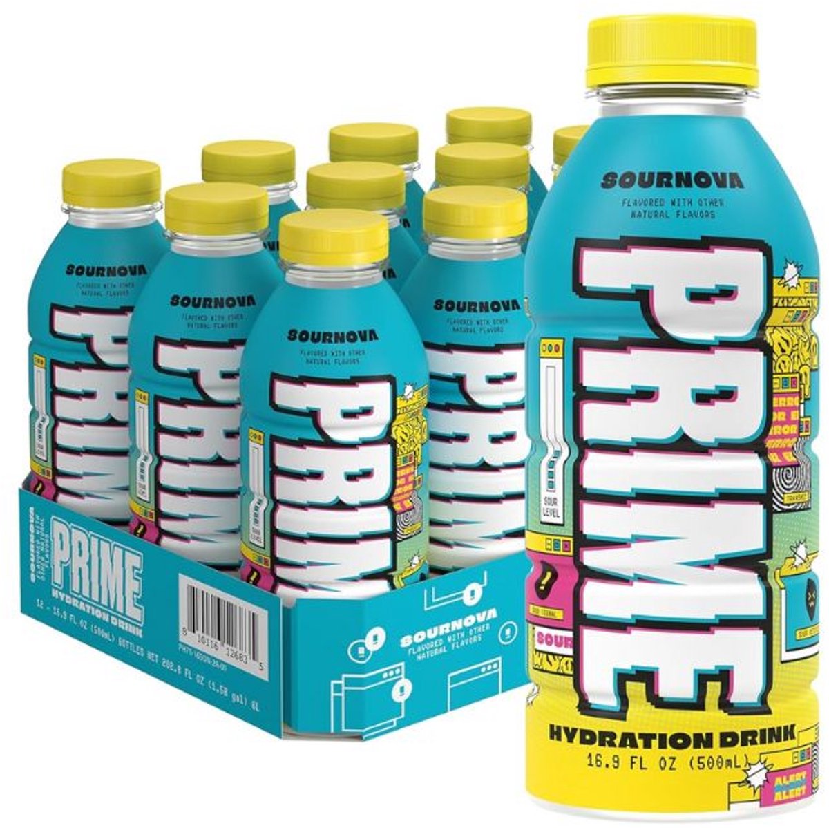 Prime Hydration Drink Sournova (UK) 12 x 500 ml