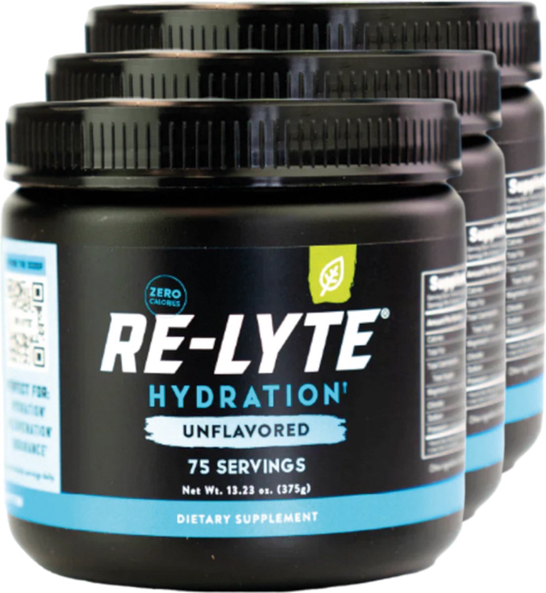 Re-Lyte | Hydration Drink Mix | Unflavored 375g | 3 stuks | 3 x 375 gram
