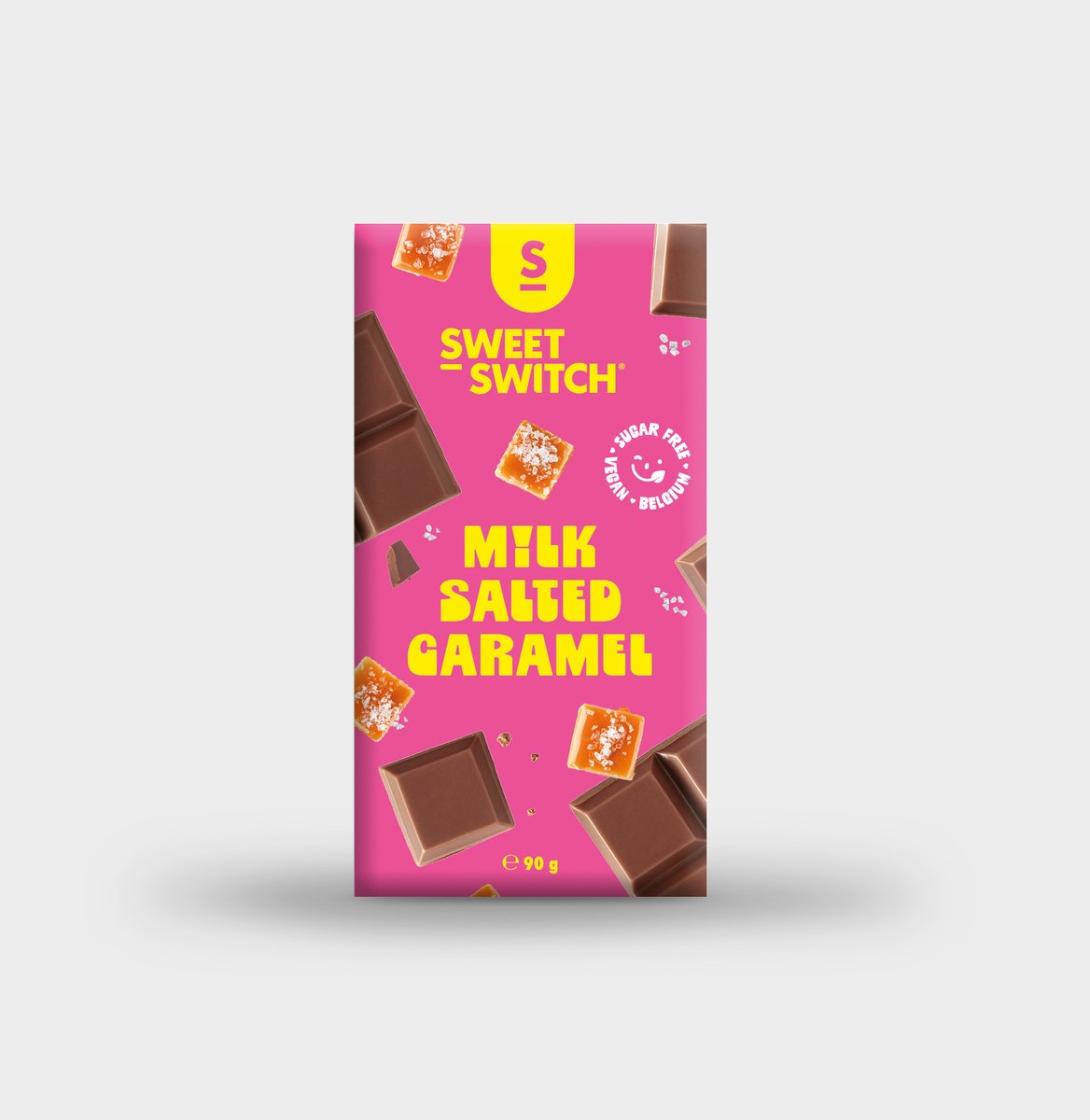 SWEET-SWITCH® - M!lk Salted Caramel 12 x 90g - Suikervrij - Glutenvrij - Vegan
