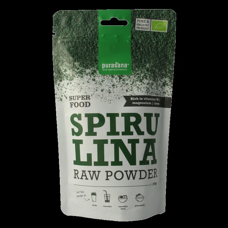 Spirulina poeder vegan bio 200 Gram