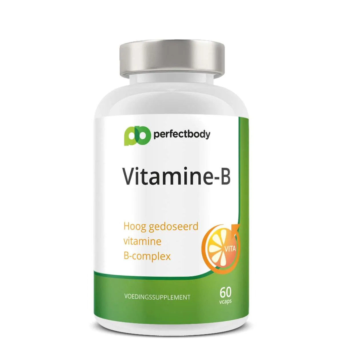 Vitamine B complex - Energie & weerstand - Met Quatrefolic - 60 Vcaps - PerfectBody