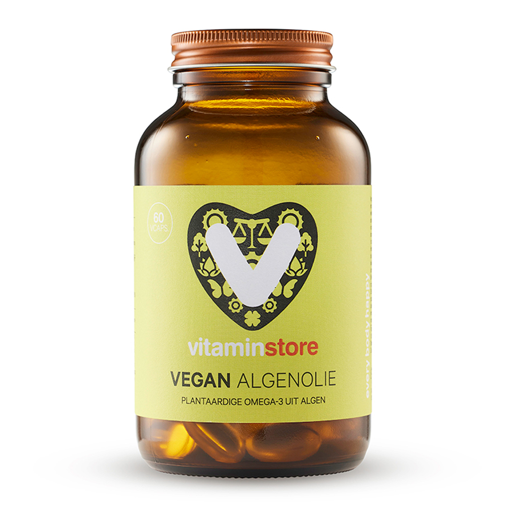 Vitaminstore - Vegan Algenolie - 120 plantaardige softgels - Vitaminstore