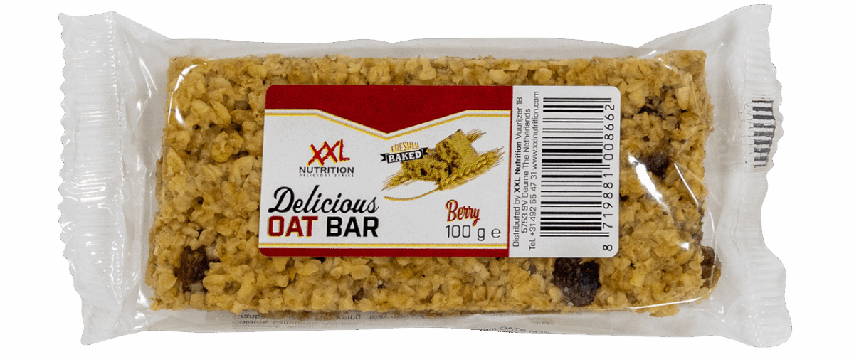 XXL Nutrition Delicious Oat Bar Bessen (Vegan) 1 reep - 100 gram
