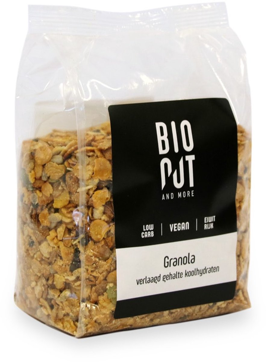 Bionut Granola lowcarb proteinerijk bio 400 Gram