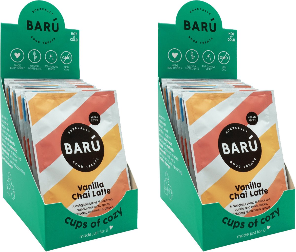 Barú Chai Latte Mix - Bundel met Sachets - 2 x 12 stuks - 24 porties