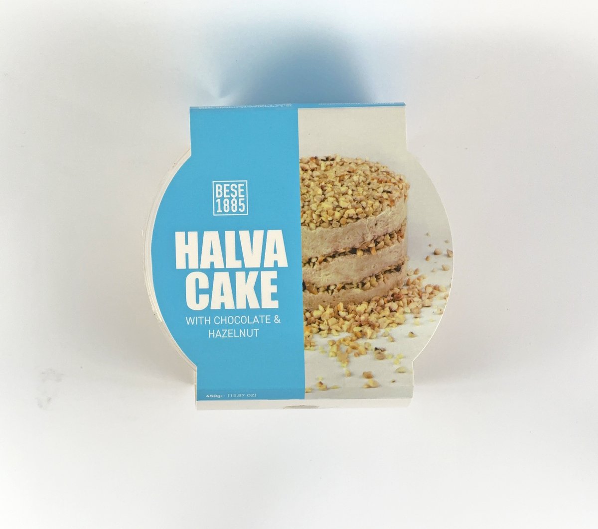 Halva Cake met Hazelnoot & Chocolade - 450 g - Premium Tahin Dessert uit Turkije