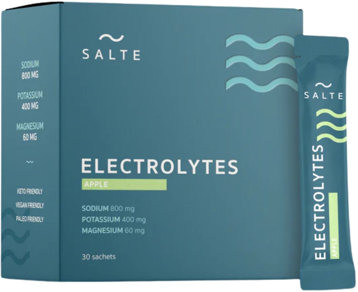 Salte Electrolytes Apple 30-pack - Hoogwaardige elektrolyten met appelsmaak