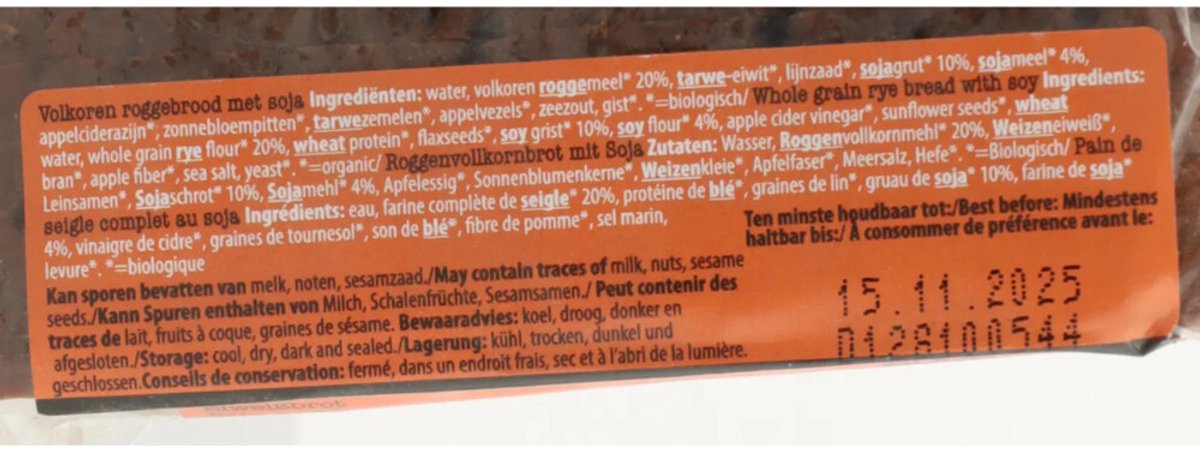 Smaakt Less Carb Proteïne Brood Biologisch - 250 gr