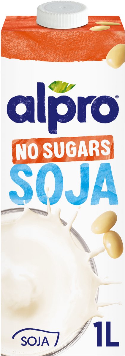 Alpro Sojadrink - Zonder Suikers - Houdbaar 4x1L