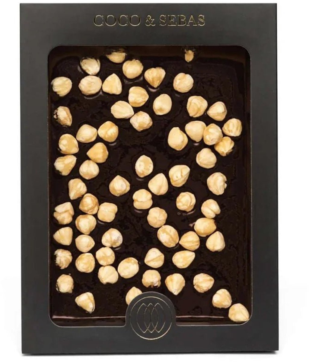 Coco & Sebas Plak Pure Chocolade Hazelnoten