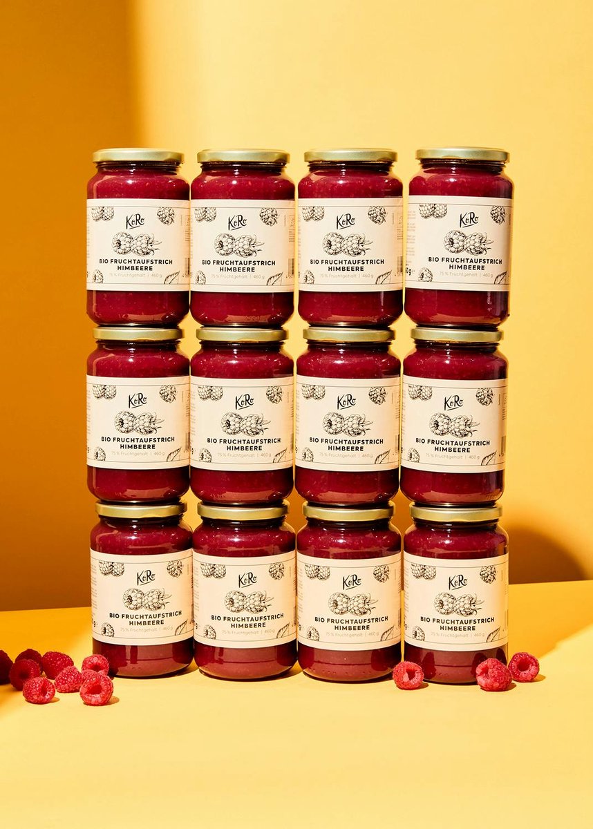 KoRo | Bio vruchtenspread framboos 12 x 460 g