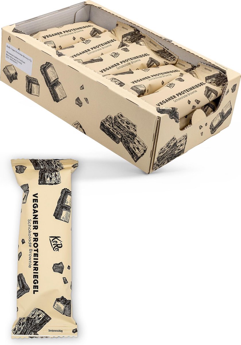 KoRo | Vegan protein bar choco-brownie 15 x 55 g
