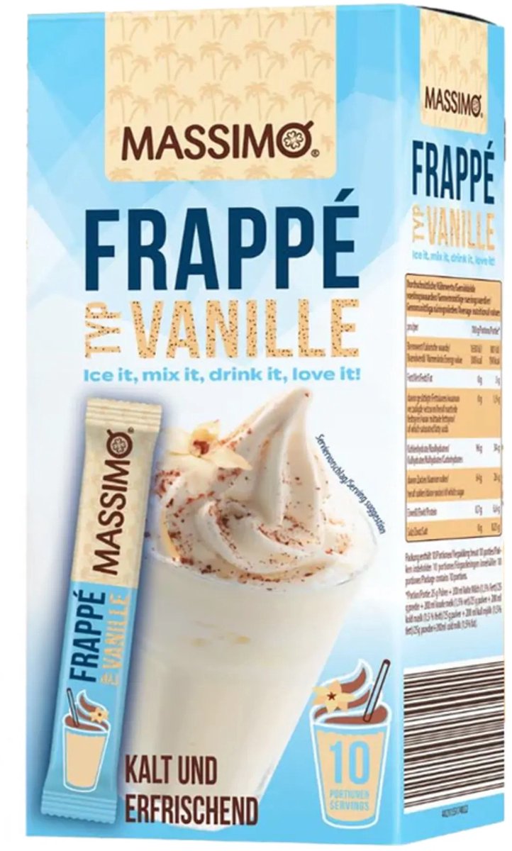 Massimo Frappe Vanille (16x 250gr)