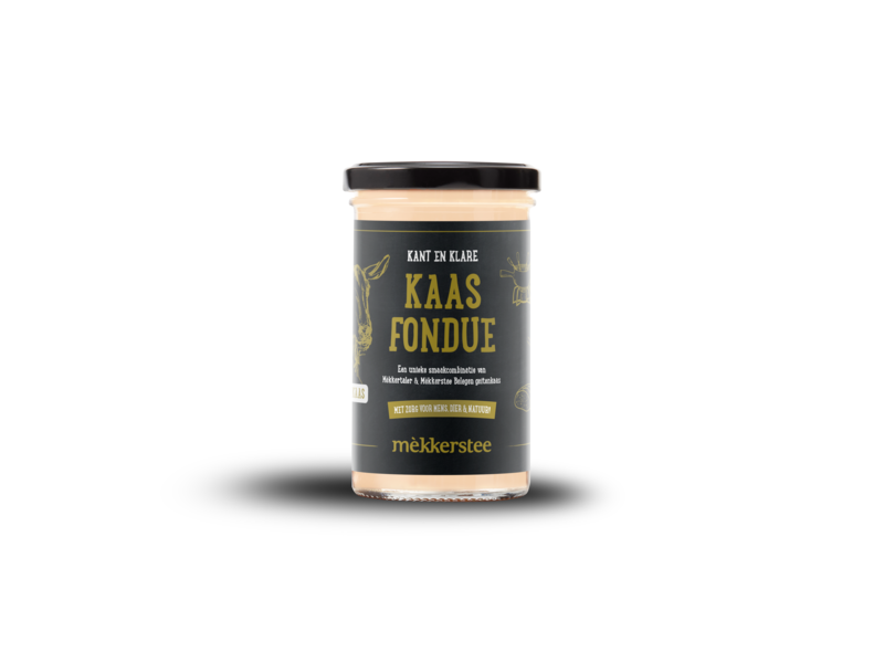 Mèkkerstee - kaasfondue geitenkaas - 380 ml .