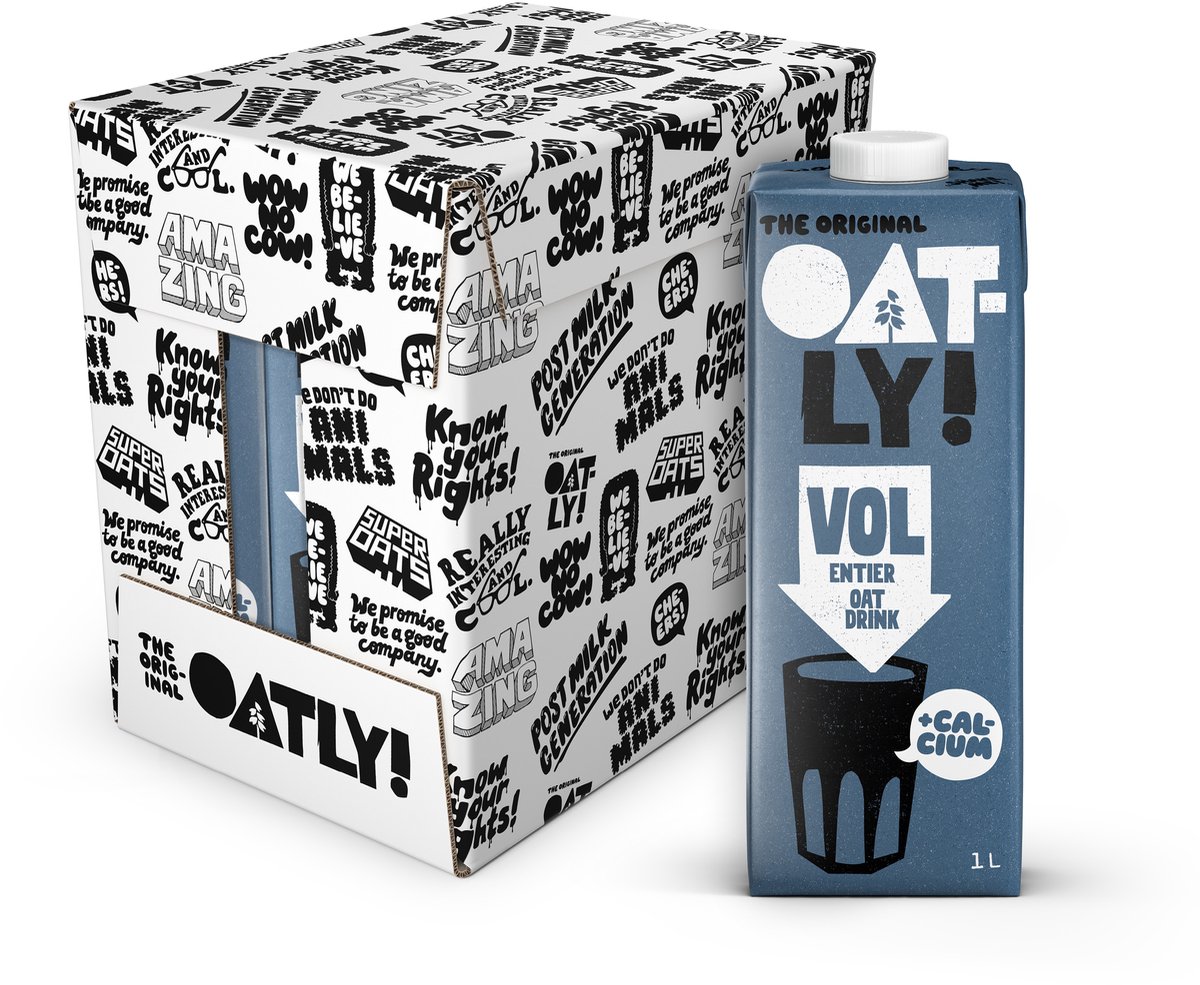 Oatly Haverdrank Vol - plantaardige melk met vitaminen en mineralen - 6L