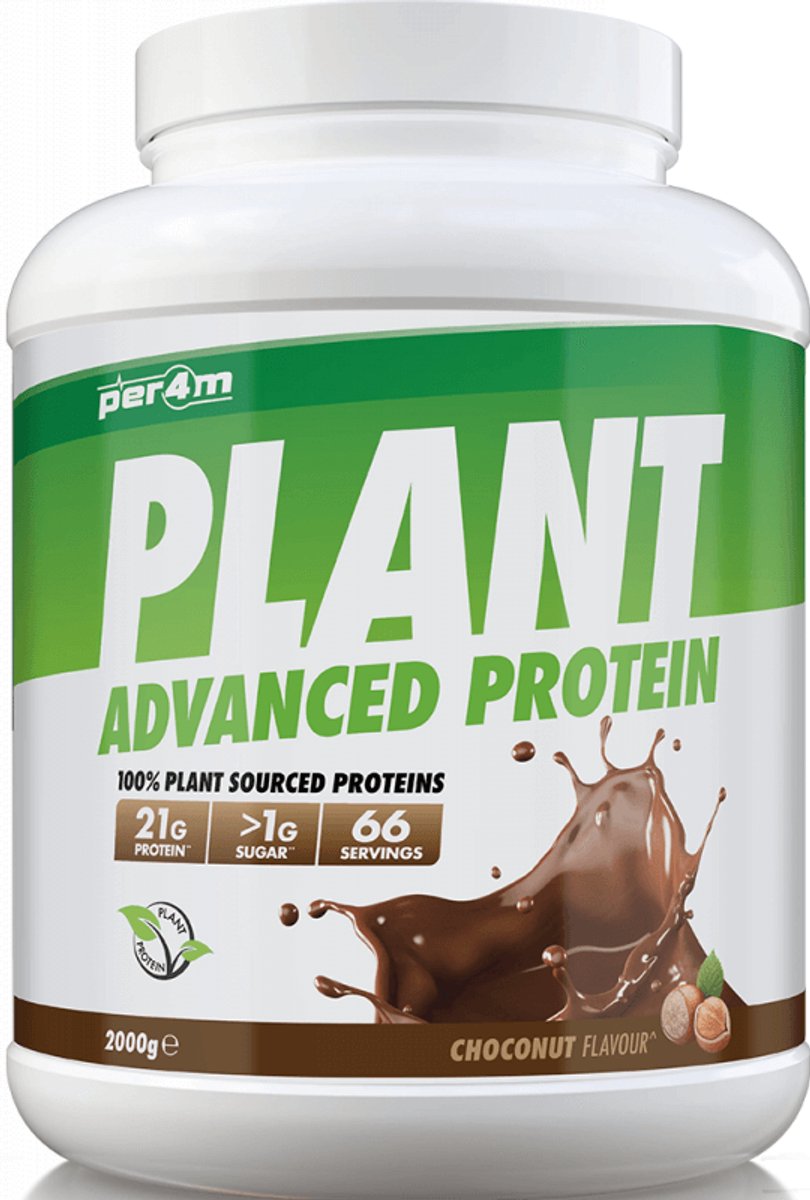 Per4m - Plant Protein - 2000g - Choconut - Proteïne - Proteïne poeder - Eiwitpoeder - Eiwitten - Eiwit shake - Vegan