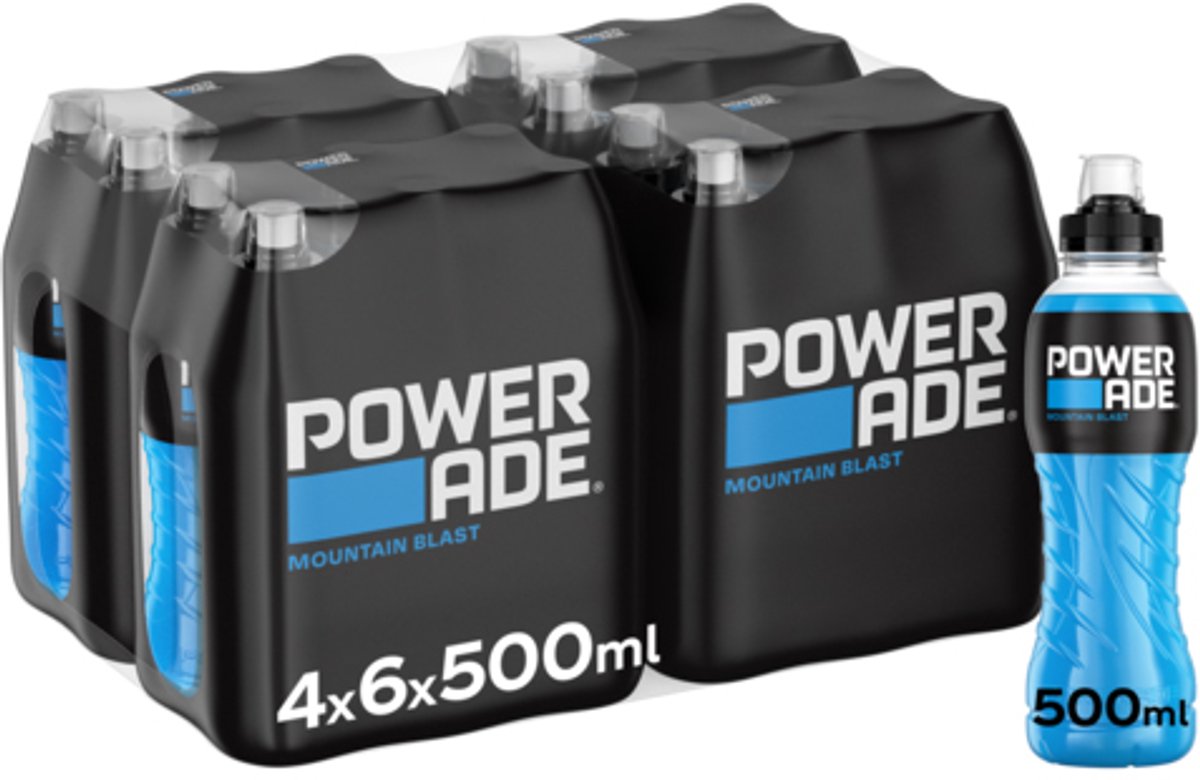 Powerade Mountain Blast - 24 x 500ml - Isotone Sportdrank
