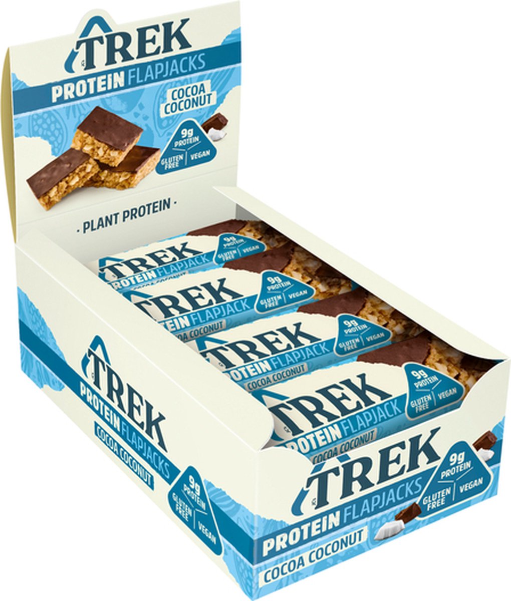 TREK proteïne havermoutrepen Cocoa Coconut (3x50g) - 16 repen