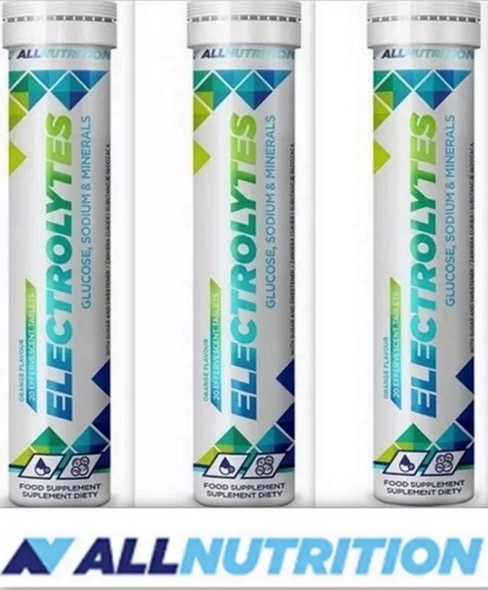 ALLNUTRITION ELECTROLYTES | modern isotonic drink | effervescent tablets | 3 x 20 bruistabletten |