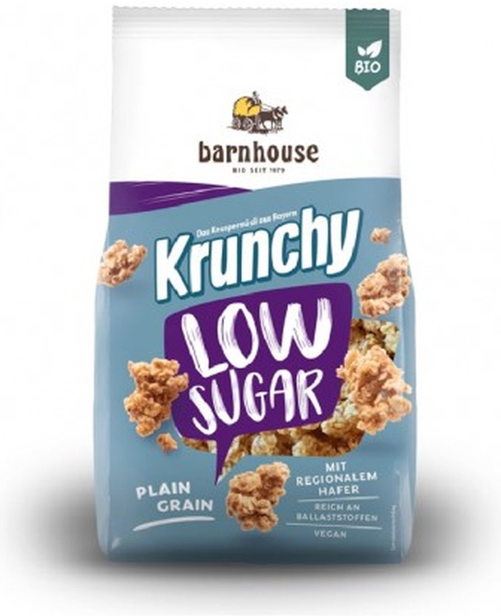 Barnhouse Muesli Plain Grain Low Supar Krunchy (375 gr)