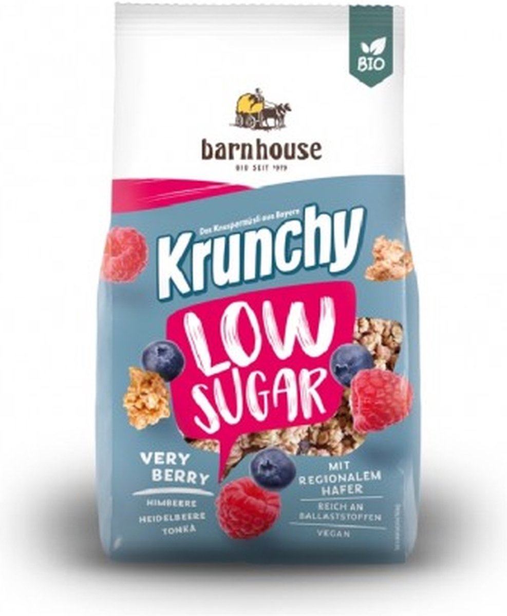 Barnhouse Muesli Very Berry Low Sugar Krunchy (375 gr)