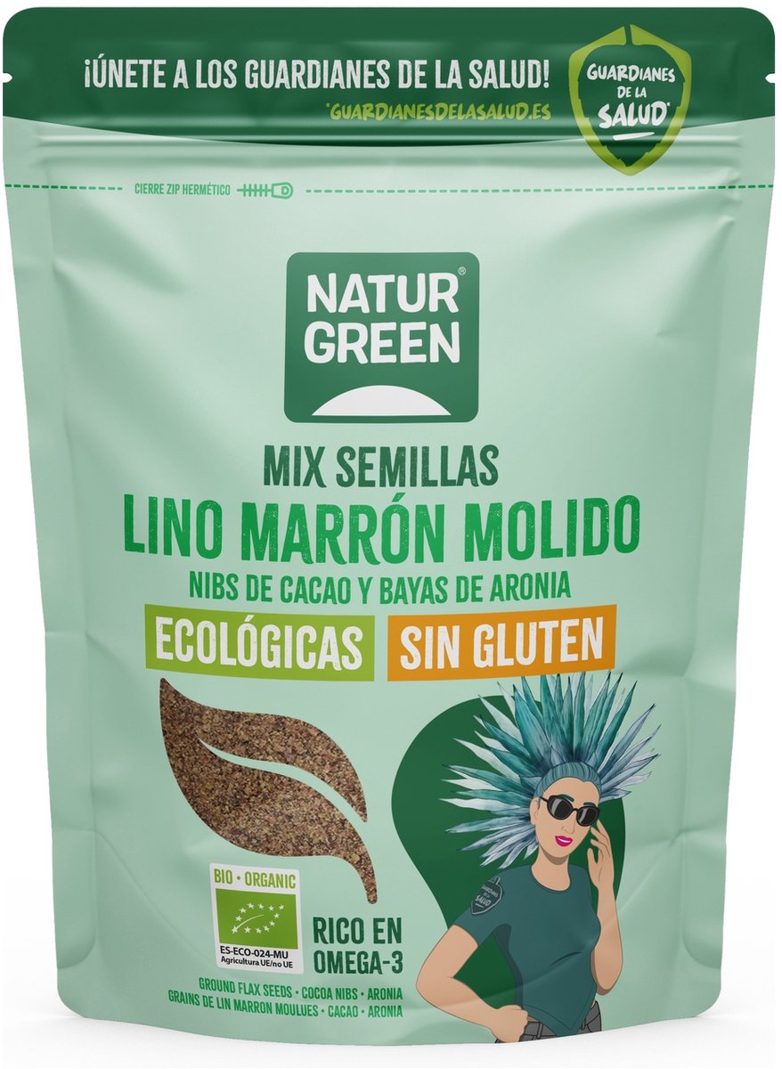 Kakao-Leinsamen und Bio-Aronia 150 g (Kakao)|Kakao-Leinsamen und Bio-Aronia 150 g (Kakao)|Graines de lin cacao et aronia bio 150 g (Kakao)