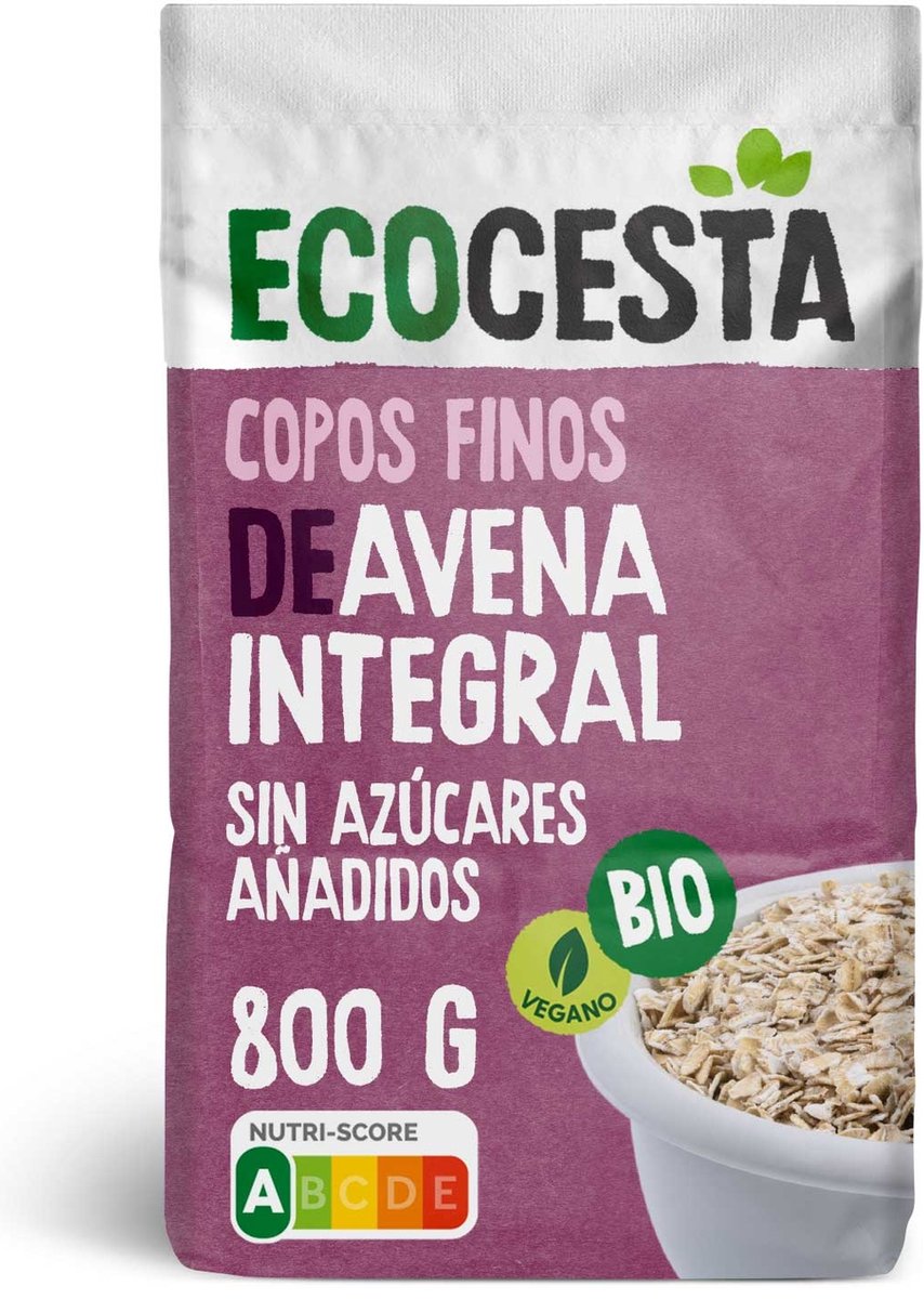 Fijne volkoren havervlokken 800 g|Fine wholegrain oat flakes 800 g|Flocons d'avoine complets fins 800 g