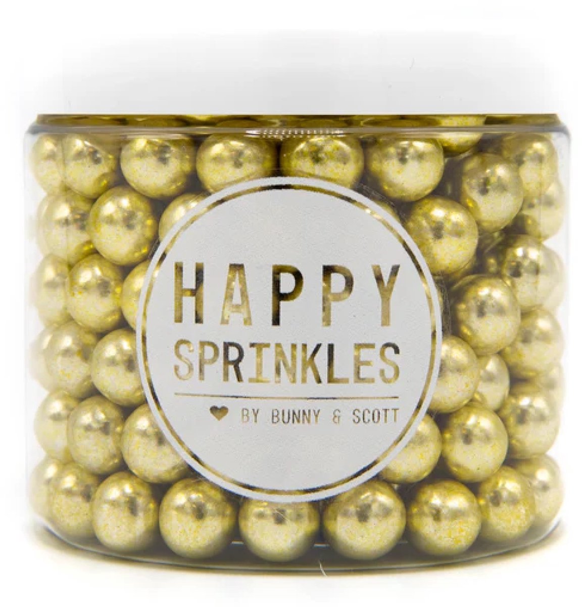 Gold Metallic Choco Middel Happy Sprinkles