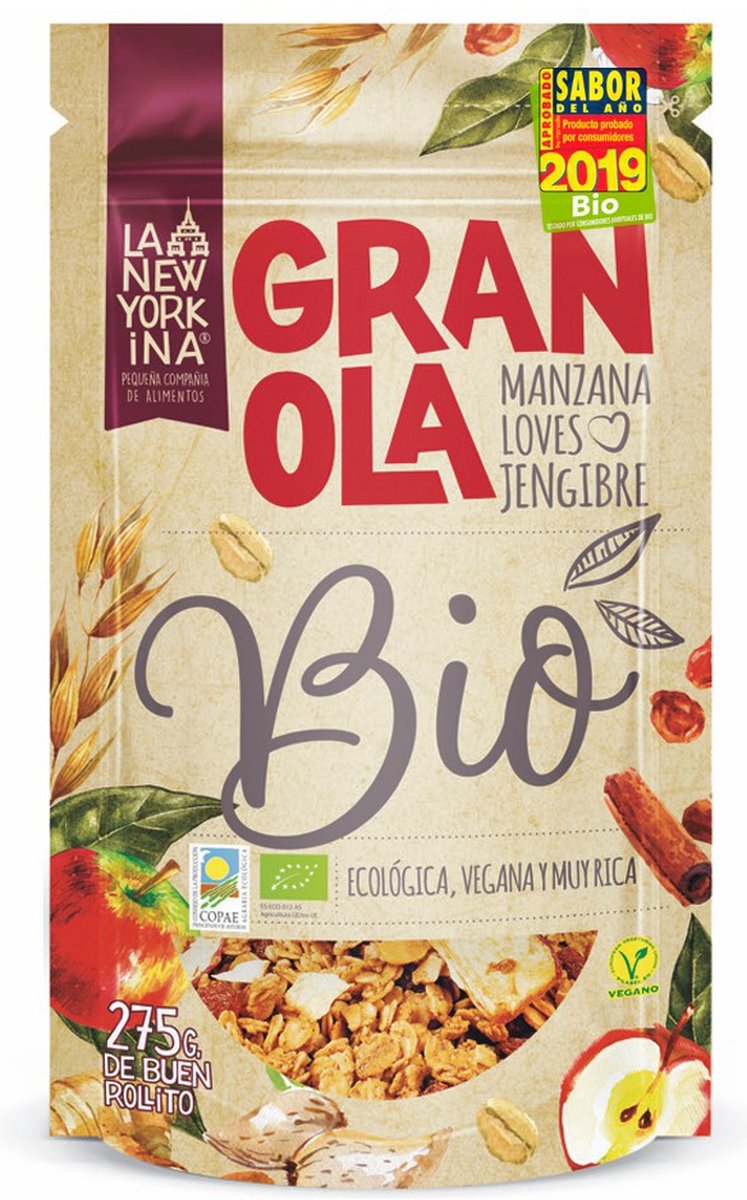 Granola Appel houdt van Ginger Bio 275 g|Granola Apple Loves Ginger Bio 275 g|Granola Apple aime le gingembre Bio 275 g