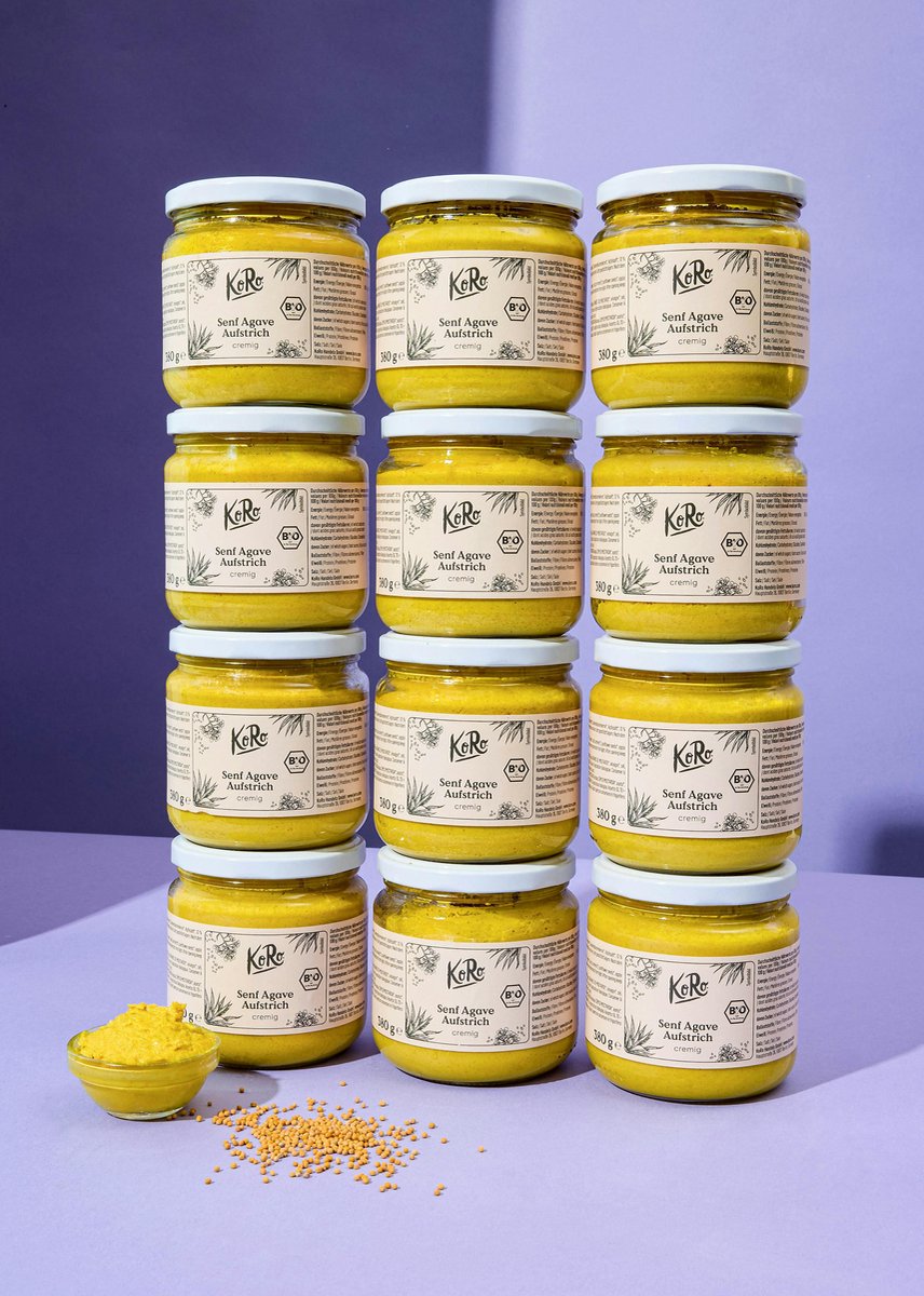 KoRo | Bio agave-mosterdspread 12 x 380 g