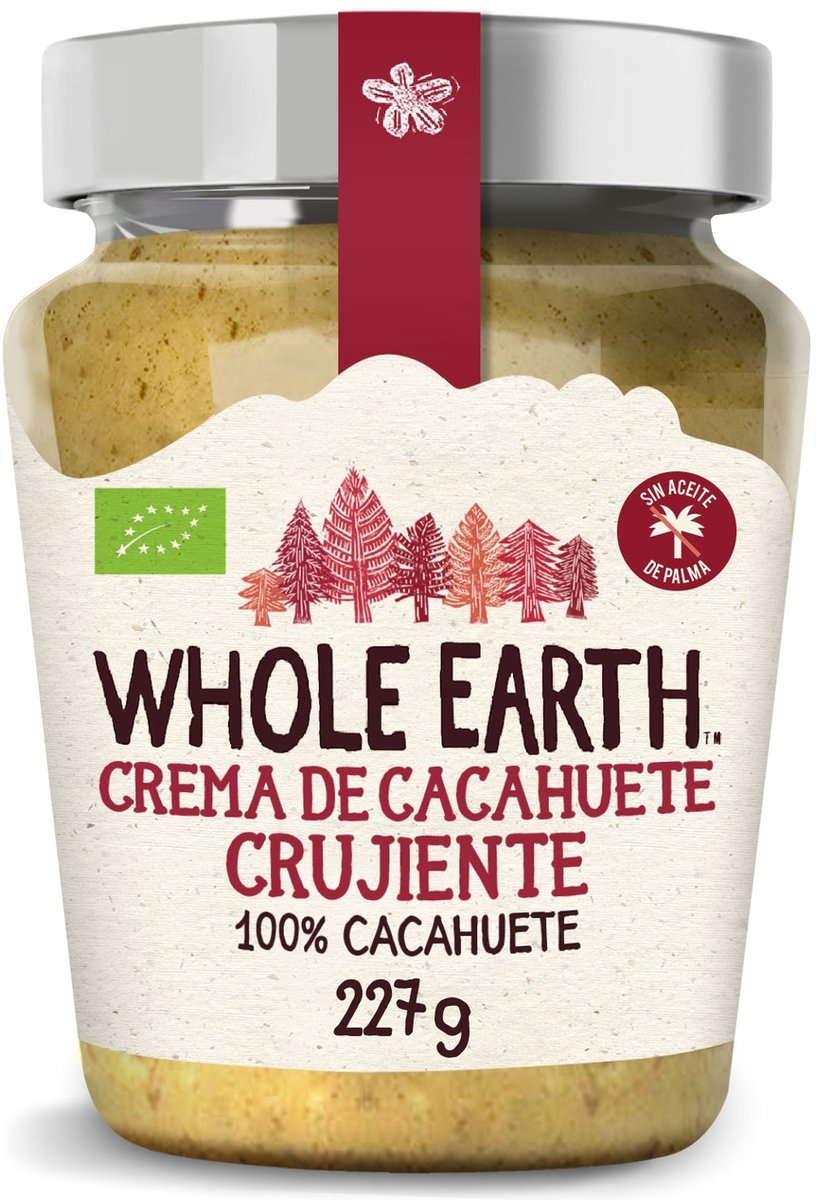 Krokante pindakaas Bio 227 g|Organic Crunchy Peanut Butter 227 g|Beurre d'arachide croquant bio 227 g