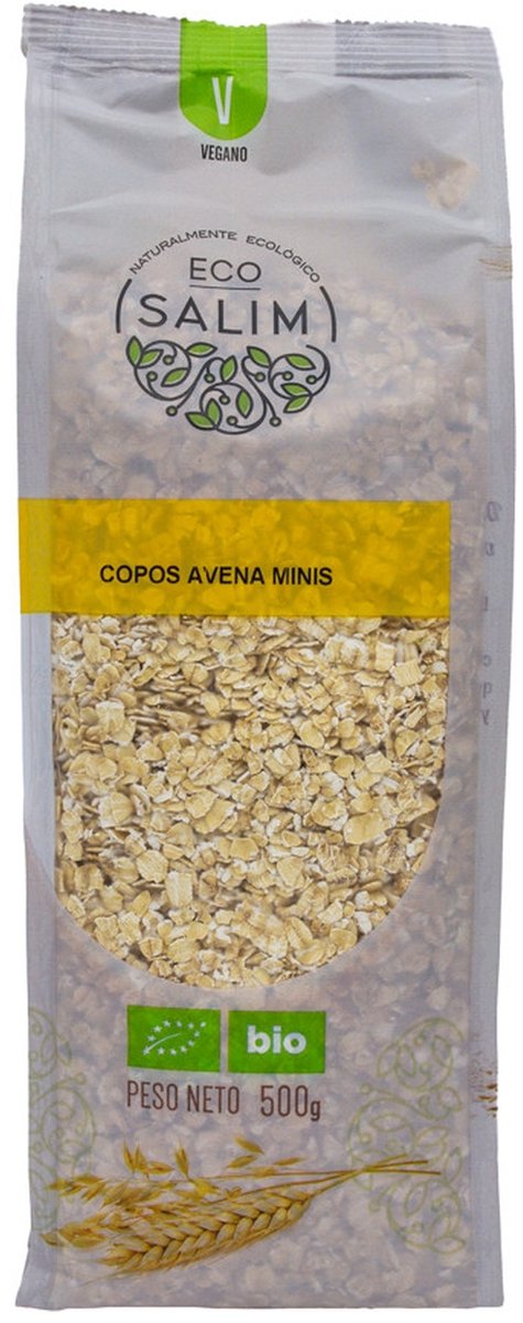 Mini Bio vegan havervlokken 1 kg (Haver)|Mini Bio vegan oat flakes 1 kg (Oats)|Flocons d'avoine vegan Mini Bio 1 kg (Avoine)