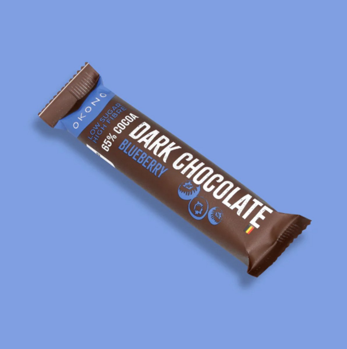 OKONO - Suikervrije chocoladereep - Keto - Dark Chocolate Blueberry - 20st.